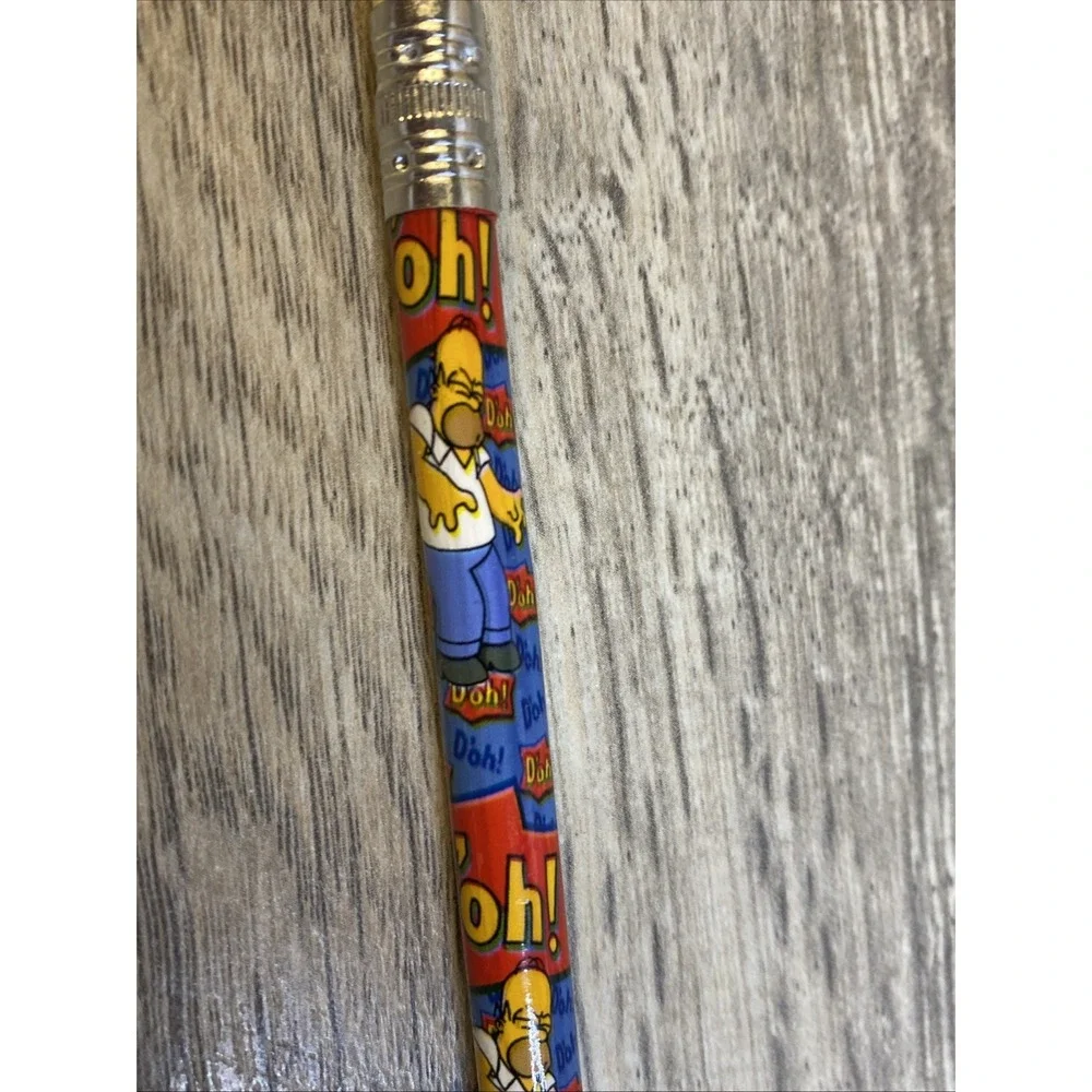 Vintage Lot‎ of 3 Simpsons HOMER Pencils Matt Groening Unsharpened